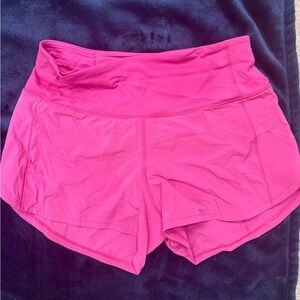 Lululemon Athletica Hot Pink Athletic Shorts